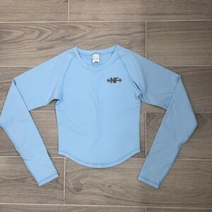 Nasty Fit Women's Sky Blue Long Sleeve Crop Top size s